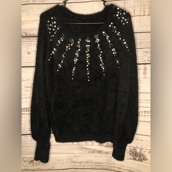 Jeweled Feather-Soft Sweater - Picture 2 of 15